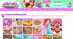 Desktop Screenshot of cookinggames.com